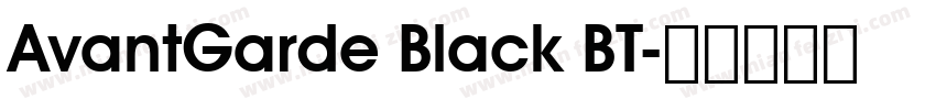 AvantGarde Black BT字体转换